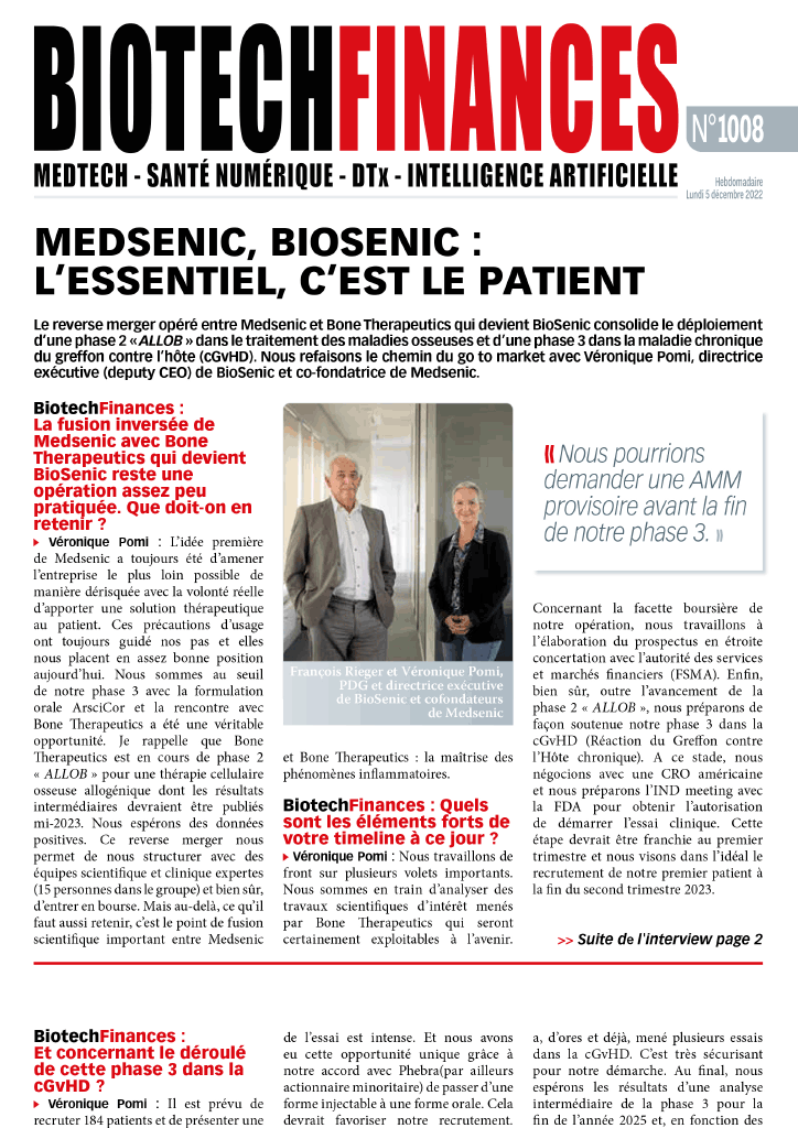 Medsenic, Biosenic: The patient is the most important thing